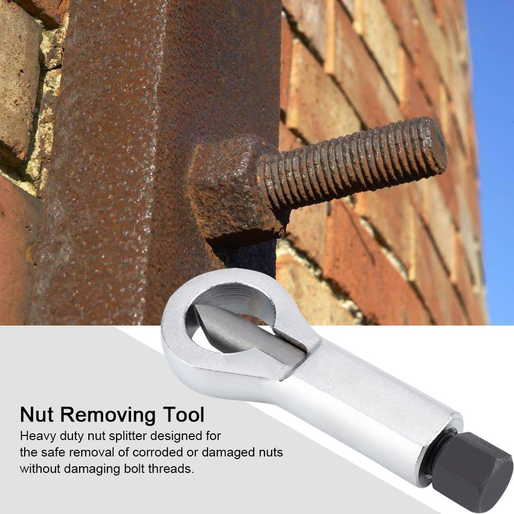 Heavy Duty Nut Splitter Broken Damaged Corroded Stuck Screw Nut Removal Splitting Tools(#5) Pack of 2