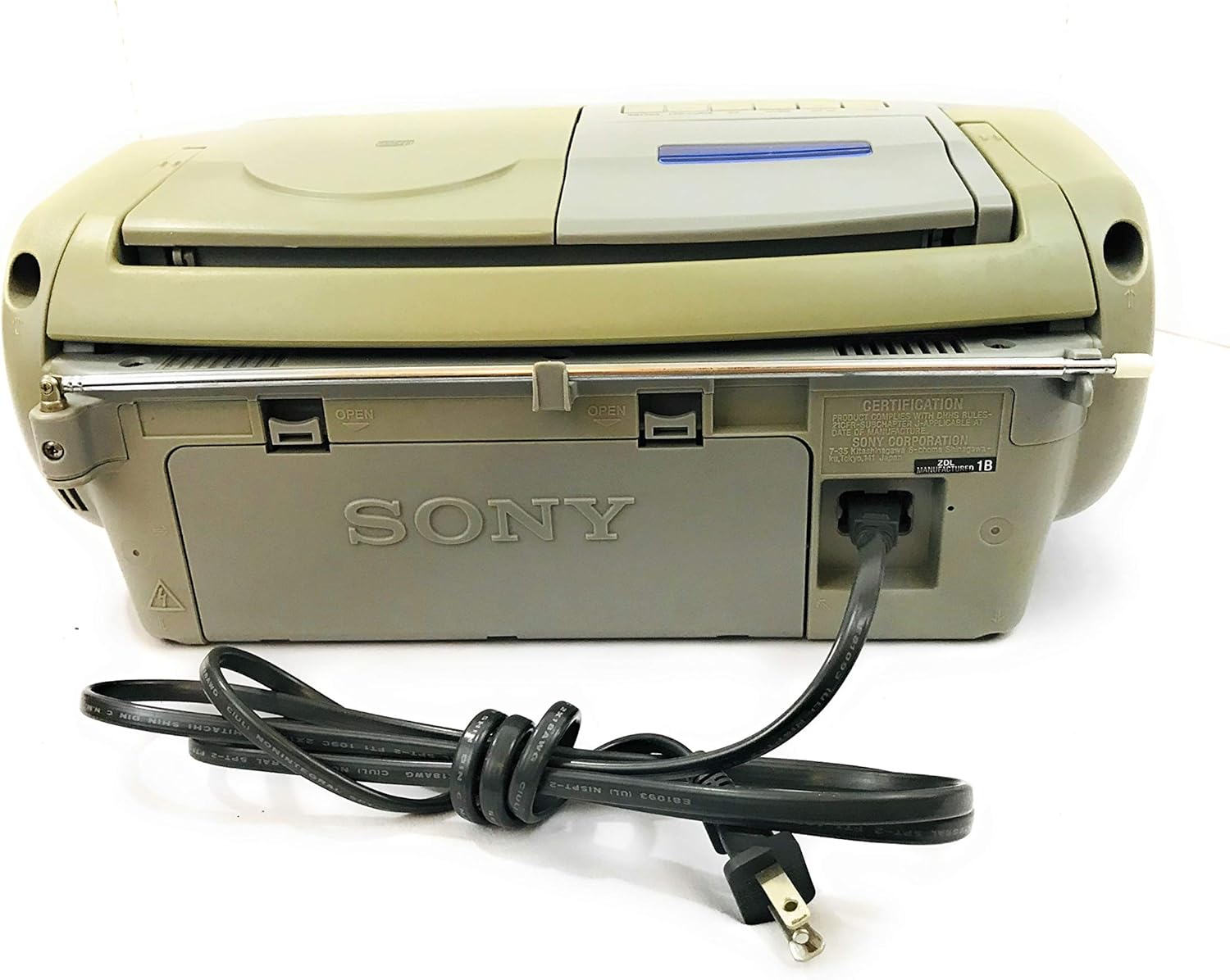 Sony Portable 1-Piece AM/FM/CD Cassette Boombox (CFDS26)