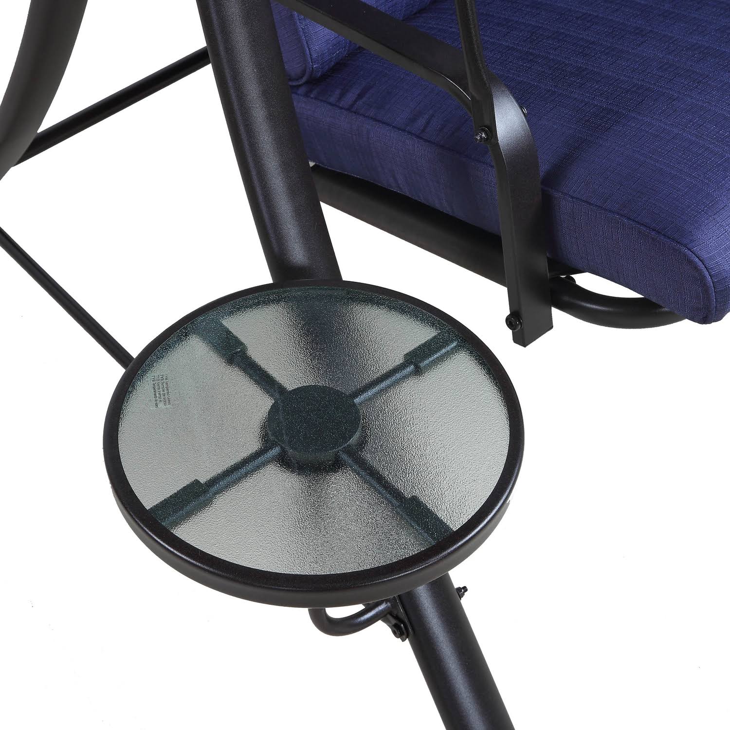 Living Accents Rus415m-n 3 Person Swing, Steel, Navy Blue