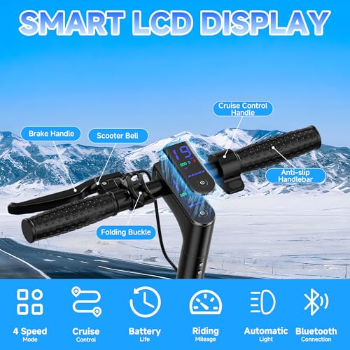 Electric Scooter for Adults, Folding E Scooter with 350W/500W Motor 16-22 Mph Top Speed, Max 19-23 Miles Long Range