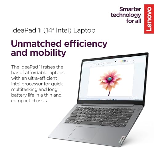 Lenovo IdeaPad 1i Laptop with Microsoft 365 Home and Business • 12GB RAM • 1TB Cloud Storage and 256GB SSD • Intel Core • 15 Anti-Glare Screen •
