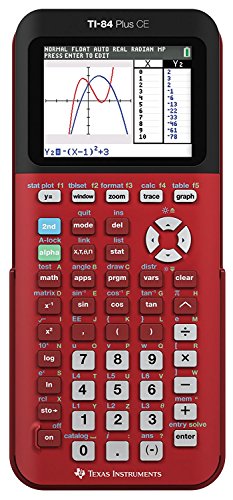 Texas Instruments TI-84 Plus CE Radical Red Graphing Calculator - Radiant Selections