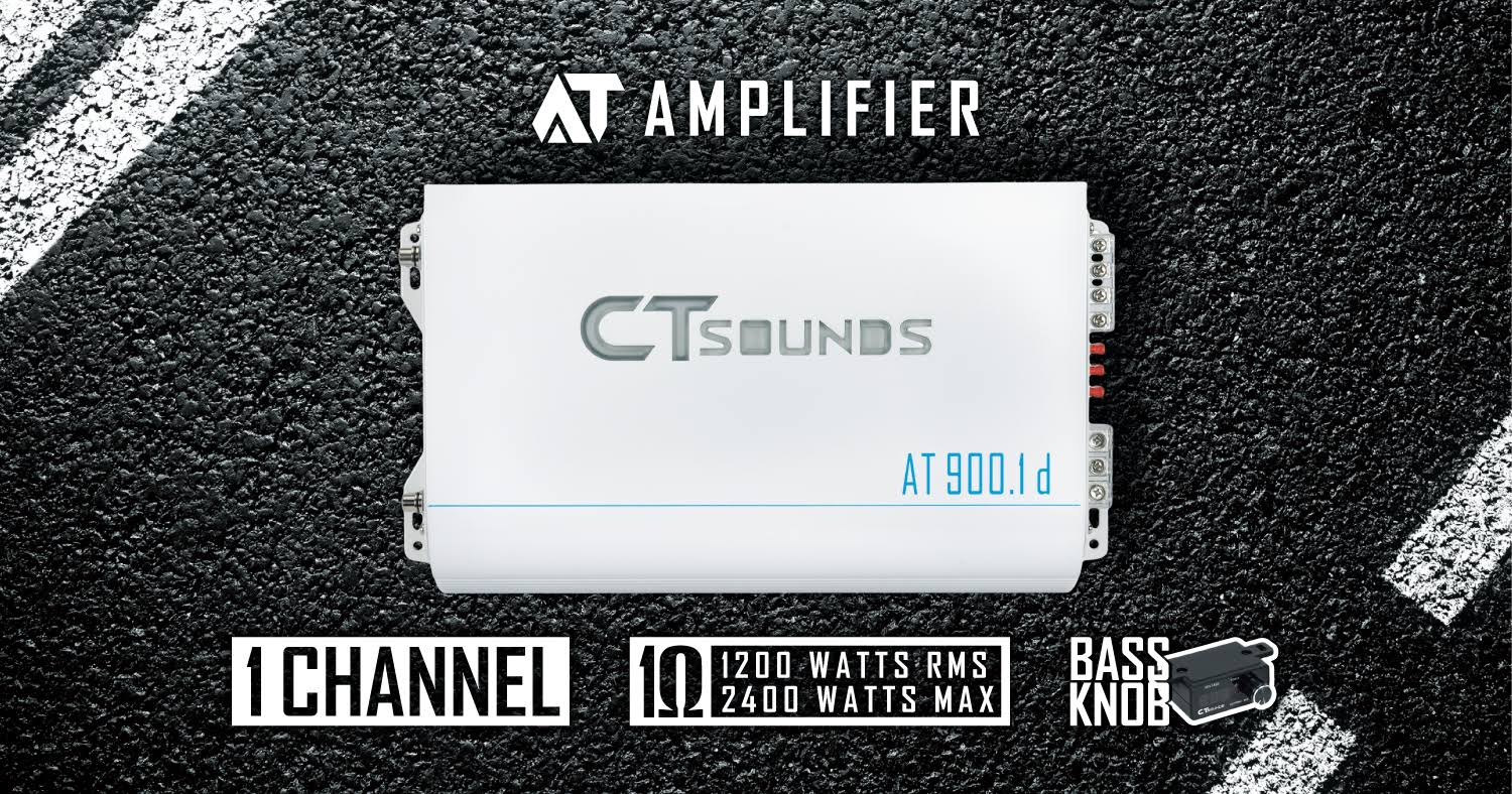 ct Sounds AT-900.1 Class D Monoblock Car Amplifier