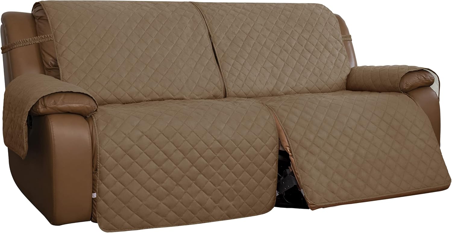 Easy-Going Recliner Sofa Cover, Reversible Couch Cover for Double Recliner, Split Sofa Cover for Each Seat