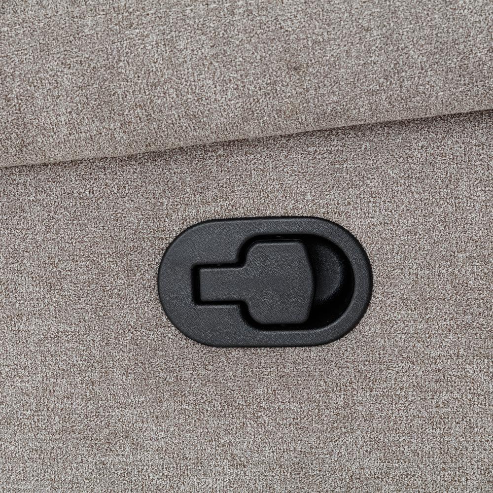 Comfort Pointe Troy Ash Grey Microfiber Glider Rocker Recliner