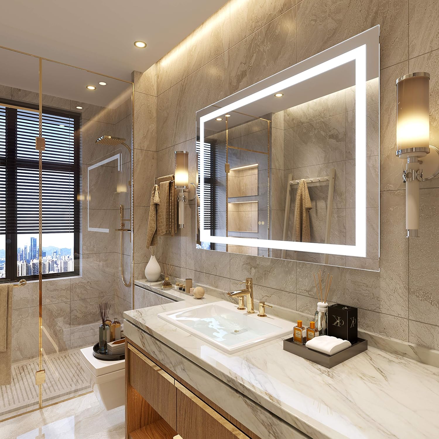 Petus PetusHouse 20 X 28 Inch LED Lighted Bathroom Mirrors