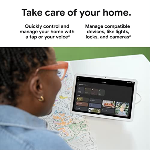 Google Pixel Tablet with Charging Speaker Dock - Android Tablet with 11-Inch Screen, Smart Home Controls, and Long-Lasting Battery