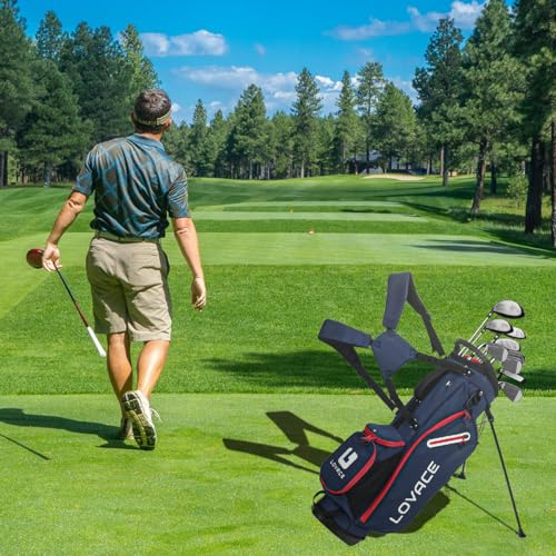 14-Way Golf Stand Bag, Lightweight Golf Bag with Stand for Men and Women
