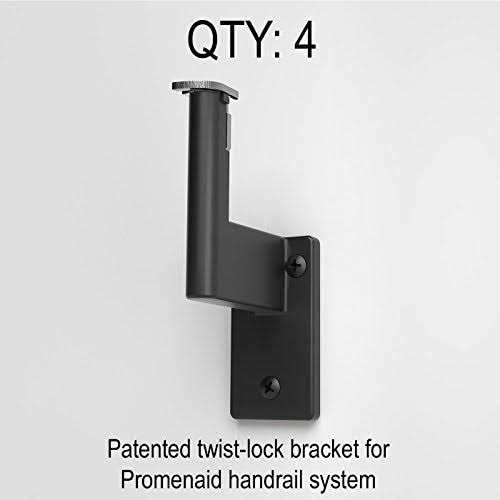 Promenaid Handrail Kit Complete Indoor Hand Rail for Steps Aluminum - Shop Hardware Tools Online Store