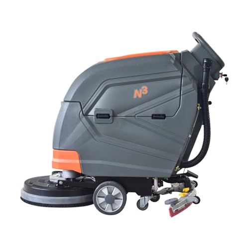 PENNON N3 Walk-behind Floor Scrubber Dryer Machine, 20" Cleaning Width, 31" Squeegee Width, 11-gal Sewage Tank, 200 RPM, Complete Set of Parts