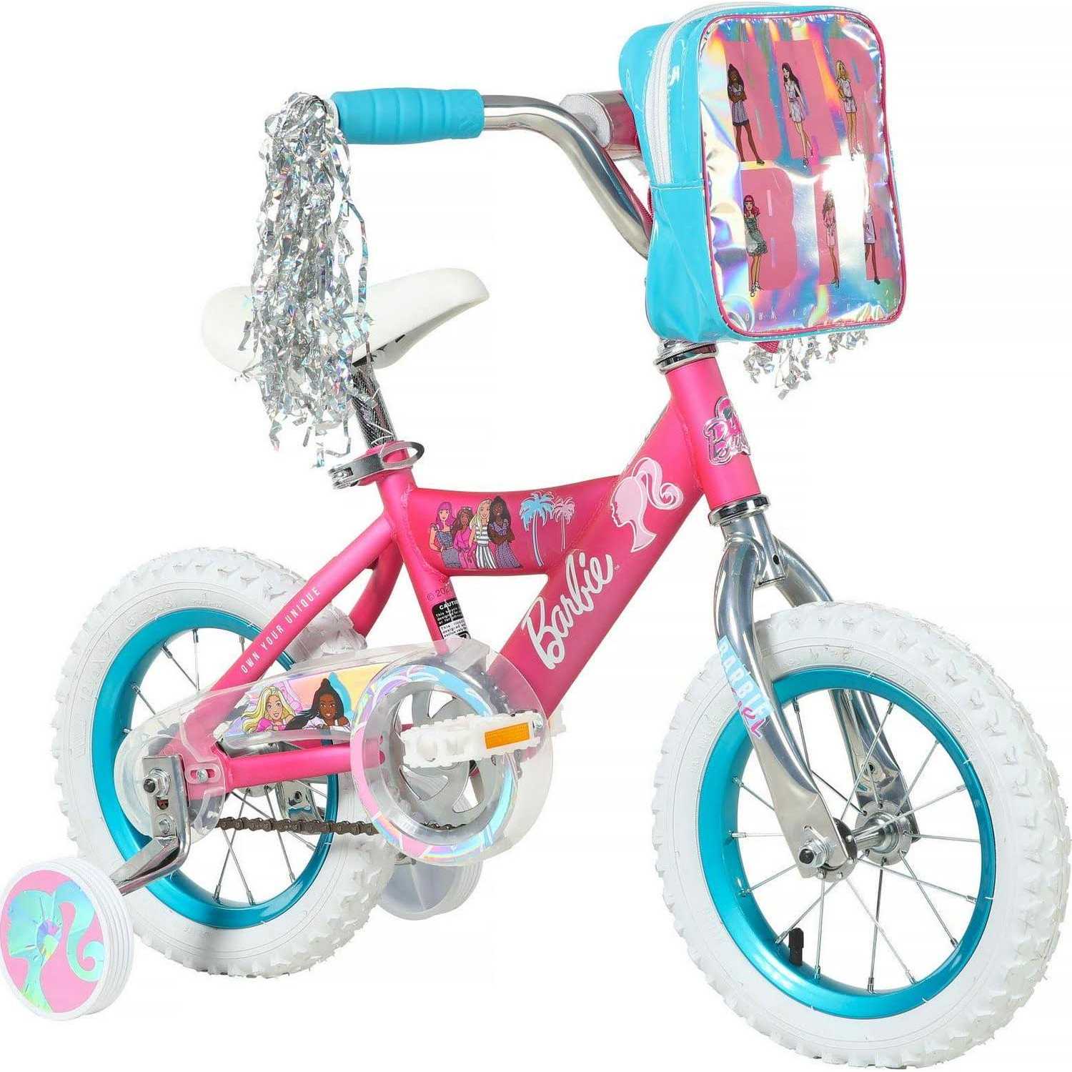 Dynacraft Barbie 12-inch Girls BMX Bike for Age 3-5 Years - Sports Supplies Online Store