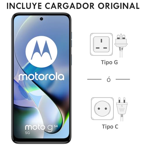 Motorola Moto G54 Dual-SIM 256GB ROM + 8GB RAM (Only GSM | No CDMA) Factory Unlocked 5G Smartphone (Midnight Blue) - International Version