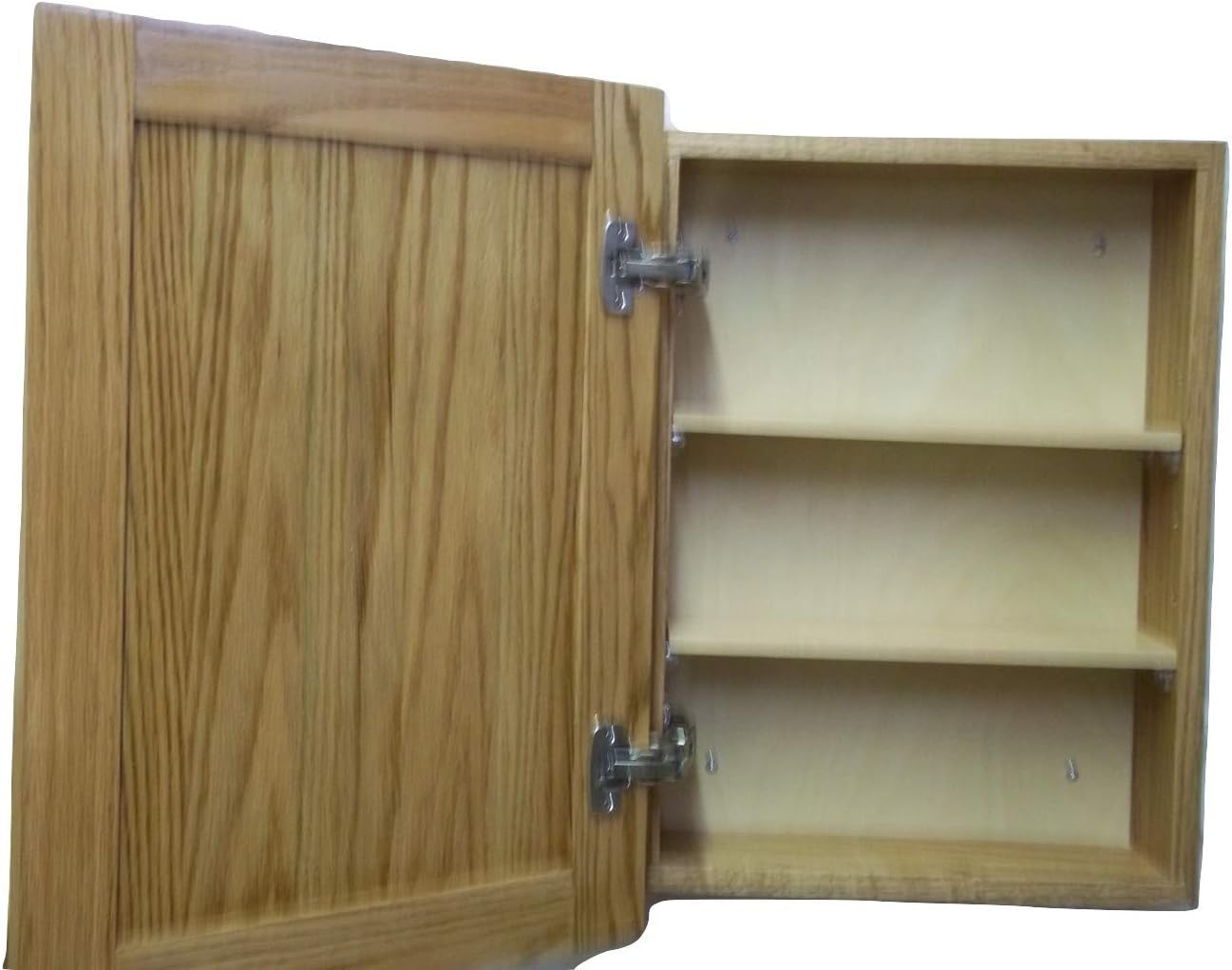 Wallmount Oak Medicine Cabinet