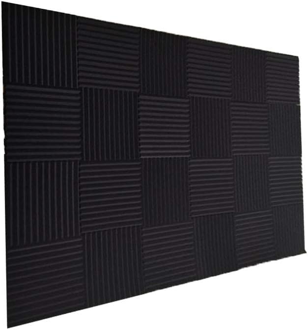 50 Pack Acoustic Panels Soundproof Studio Foam for Walls Sound Absorbing Panels Sound Insulation Panels Wedge for Home Studio Ceiling, 1" X 12" X 12"