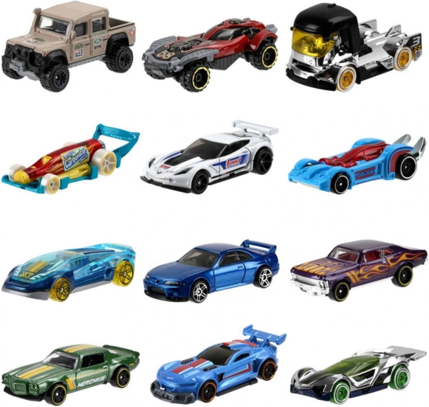 Mattel Hot Wheels 72 Count Random Case Basic Die-Cast Toy Cars
