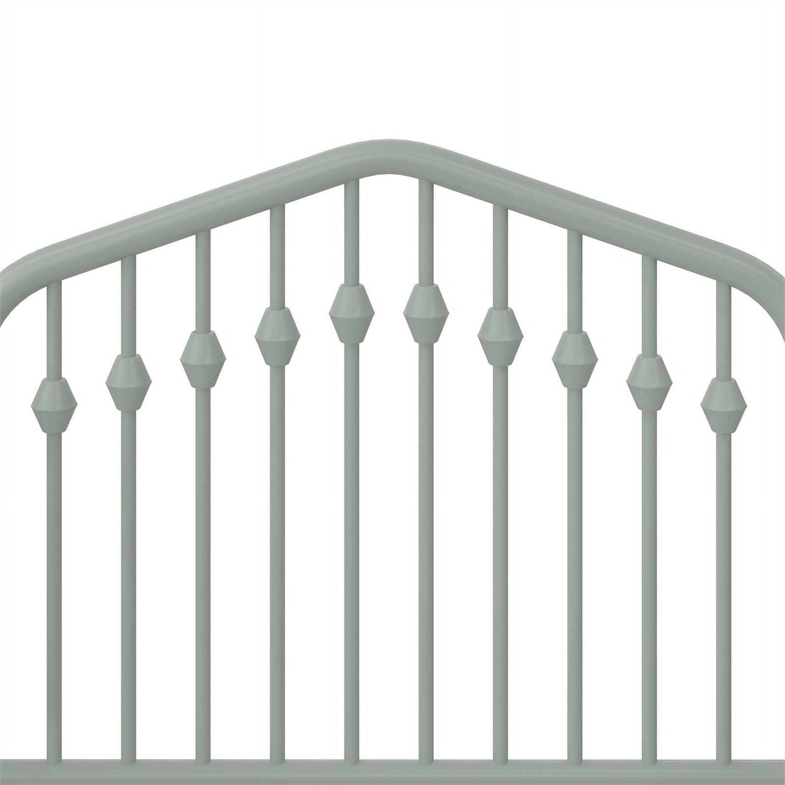 Pemberly Row Modern / Contemporary Metal Toddler Bed in Sage Green