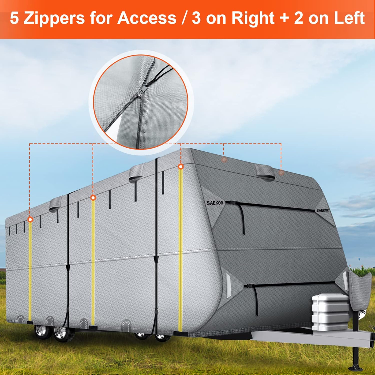 7 Layers Top Travel Trailer RV Cover for 20.1' - 22' RV Cover