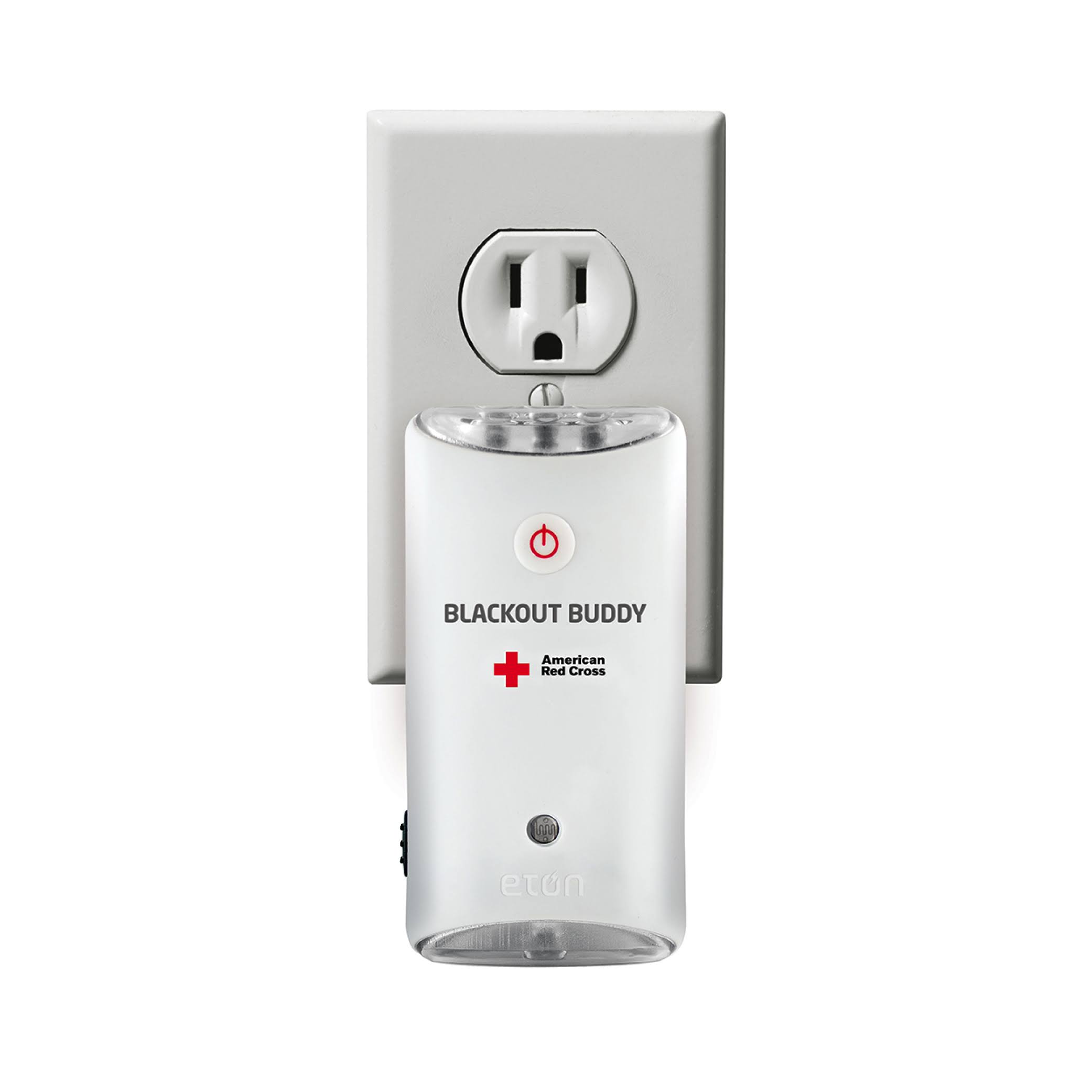 The American Red Cross Blackout Buddy Charge Emergency LED Flashlight, Blackout Alert, Nightlight and Phone Charger, 2-Pack, RCB