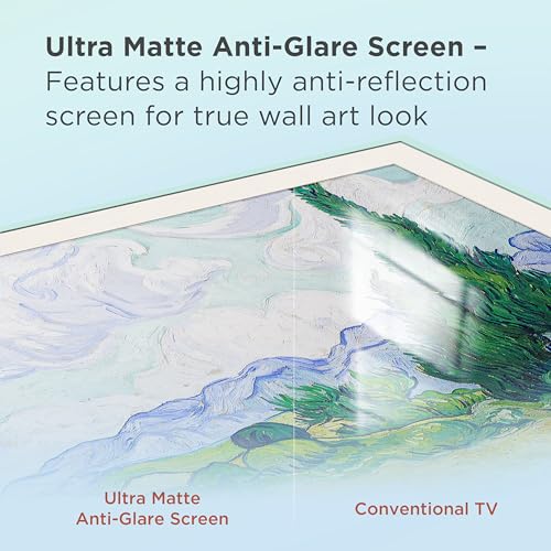 TCL 55-Inch Class QLED 4K Smart NXTFRAME TV with Google TV (55A300W, 2024 Model) Dolby Vision HDR & Dolby Atmos