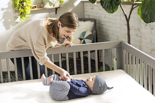 Naturepedic Organic Baby Crib Mattress - Lightweight Infant & Toddler Mattress - Waterproof Baby Bed Mattress for Crib