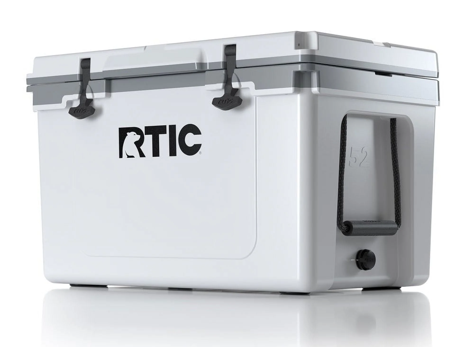 RTIC 52 QT Ultra-Light Hard-Sided Ice Chest Cooler, Dark Grey And Cool Grey, Fits 76 Cans