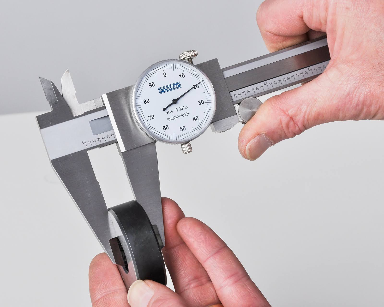 Fowler 52-008-712-0 12 inch Shockproof Dial Caliper - White