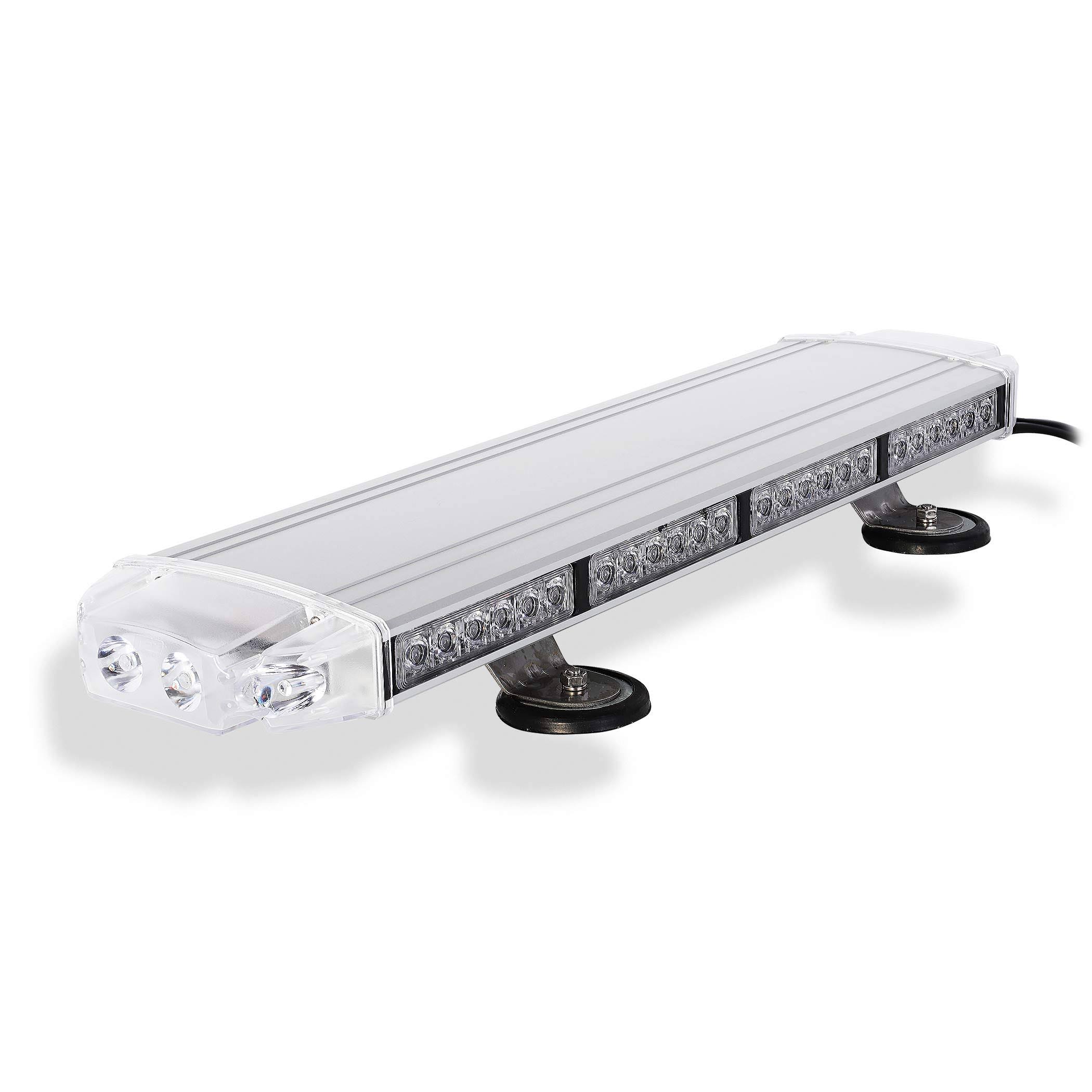 LEDQUSA Condor TIR Emergency 3 Watt Low Profile Magnetic Roof Mount Mini LED Light Bar 23in (Red)
