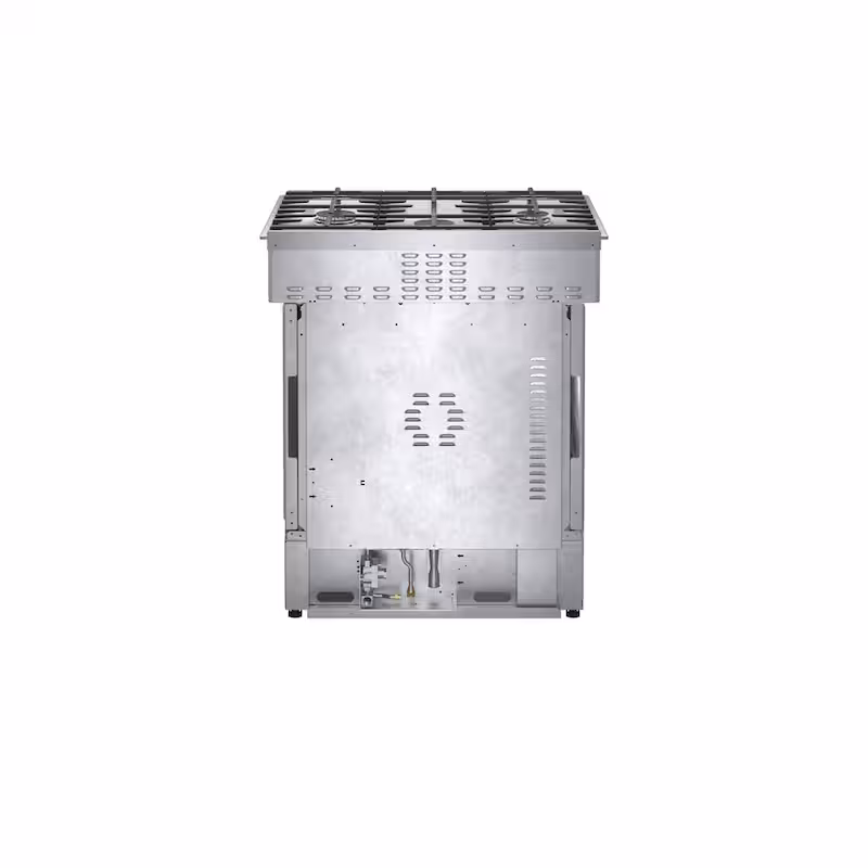 Benchmark Series 30 in. 4.6 cu. ft. Slide-In Dual Fuel Range with Gas Stove and Electric Oven in Stainless Steel