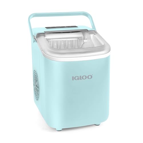 Igloo Electric Countertop Ice Maker Machine - Automatic and Portable - 33 Pounds in 24 Hours - Icecube Maker - Plastic Scoop and Basket