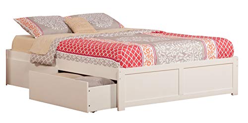AFI Concord Platform Bed with Footboard & Storage Drawers