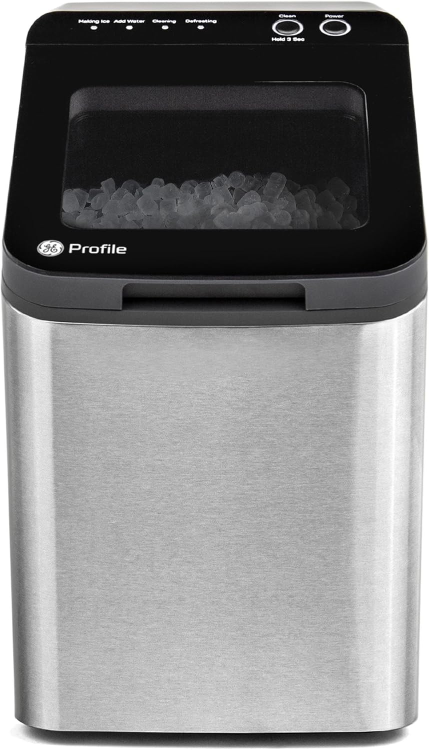 GE Profile Opal 1.0 Nugget Ice Maker| Countertop Pebble Ice Maker | Portable Ice Machine Makes up to 34 lbs of Ice Per Day | Stainless Steel