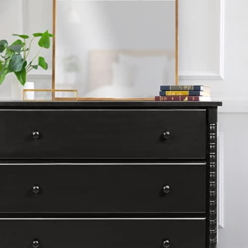 NLIBOOMLife Jenny Lind Spindle 3-Drawer Dresser in Fog Grey