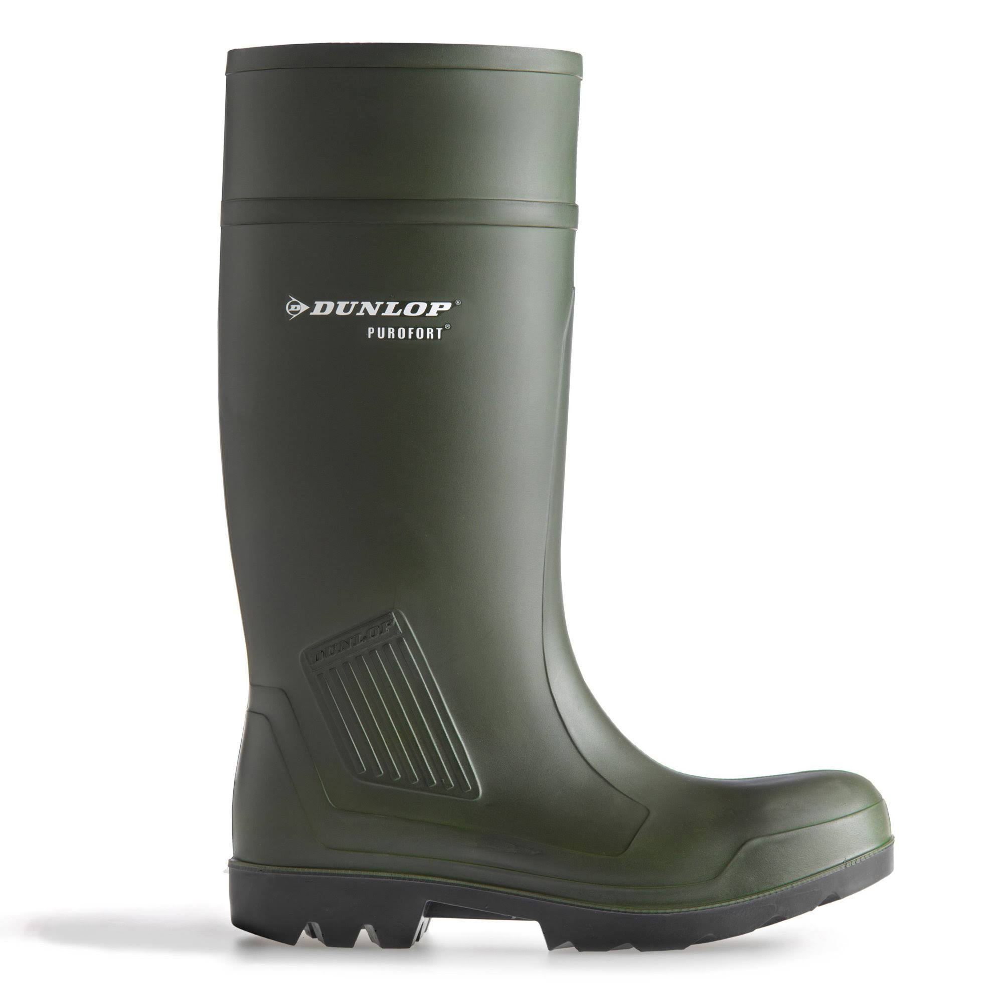 Dunlop Adults Purofort Professional Full Safety Wellies Green Wellies
