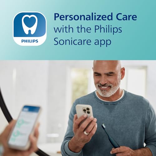 Philips Sonicare DiamondClean Smart 9300 Electric Toothbrush, Sonic Toothbrush with App, Pressure Sensor, Brush Head Detection