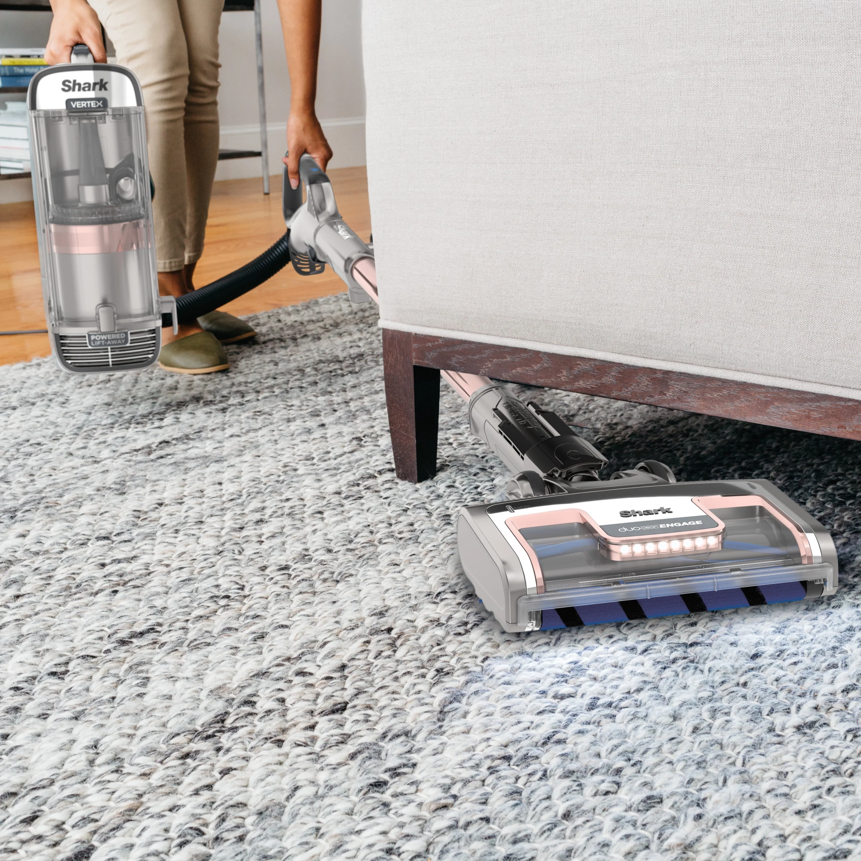 Shark® Vertex DuoClean® PowerFin Upright Vacuum Powered Lift-Away®, Self-Cleaning Brushroll