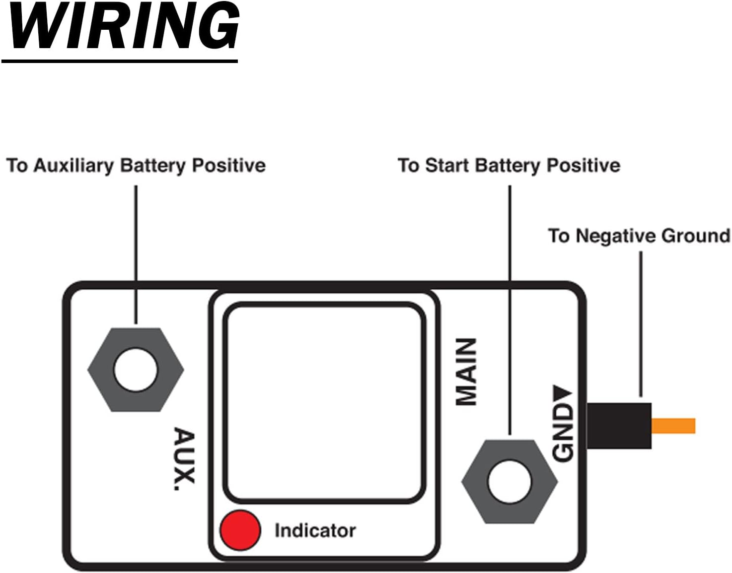 Dual Battery Isolator 12V 140Amp, Voltage Sensitive Relay VSR