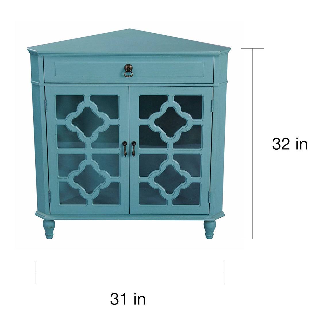 Heather Ann 1 Drawer 2 Door Accent Cabinet; Red