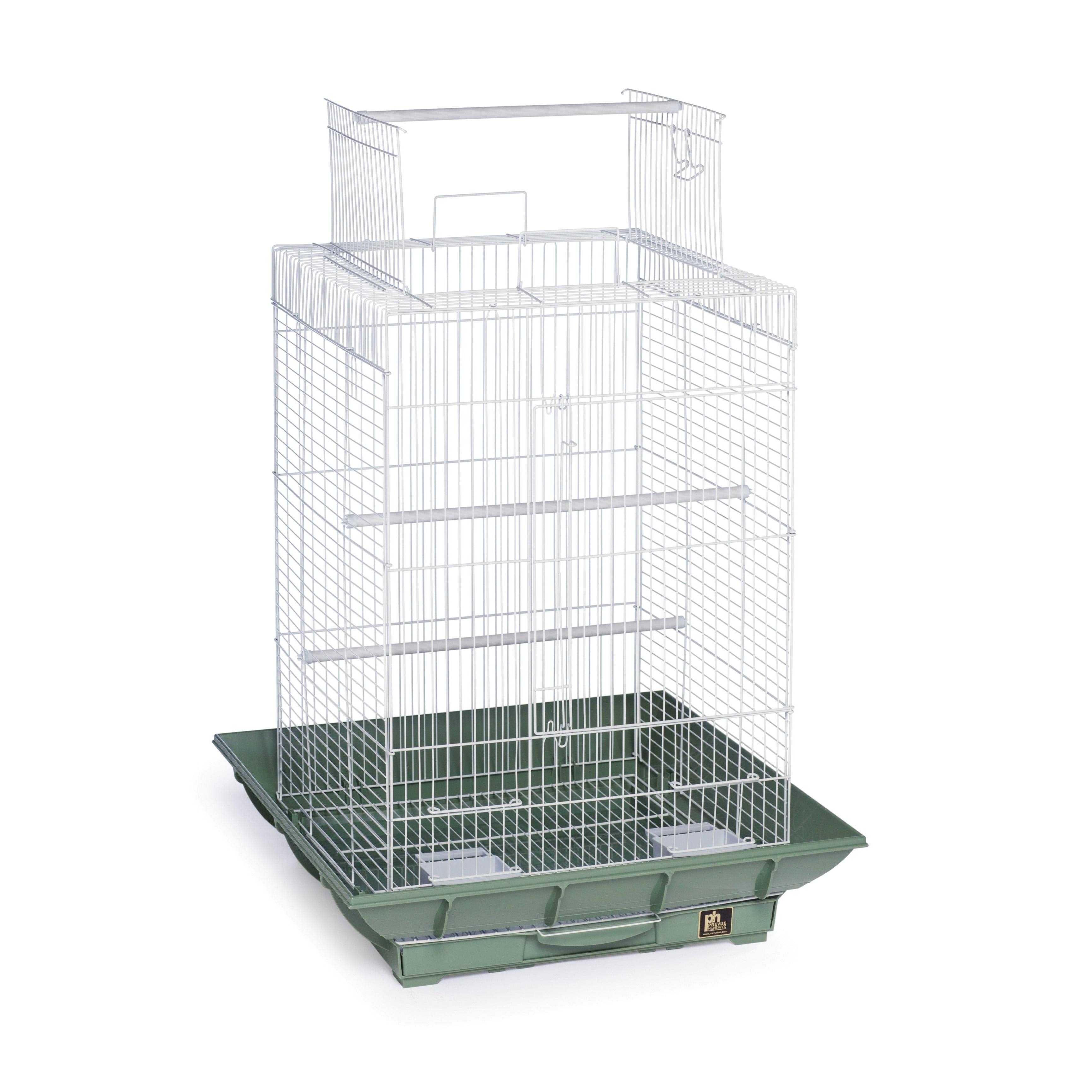 Prevue Hendryx Clean Life Play Top Bird Cage - White