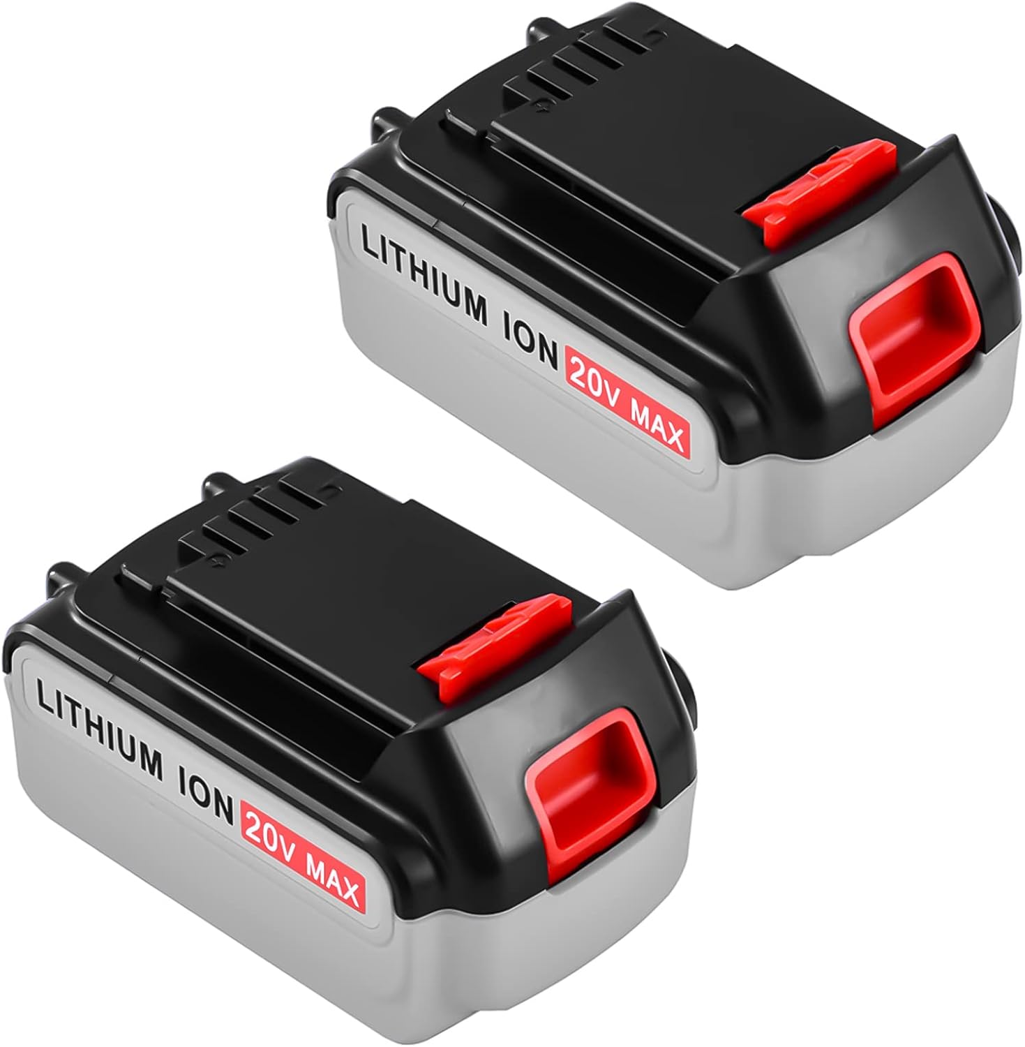 2 Pack 5.0Ah LBXR20 Replacement Battery Compatible with Black and Decker 20V Battery Lithium Ion LB20 LBX20 LBXR2020-OPE LBXR20B-2 LB2X4020