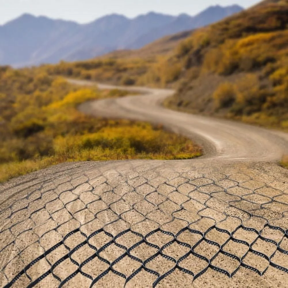 Ground Grid Paver Geocell Grid 2in Thick Geo Grid 9ft x 17ft HDPE for Gravel - Curated Treasures Market