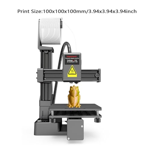 K10 Mini 3D Printer, FDM 3D Printers for Beginners, High Speed & Precision, Auto Leveling 3D Printing Machine for Kids