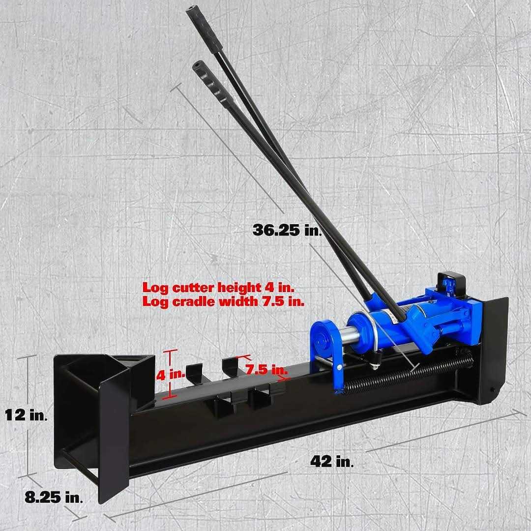 BILT HARD 12 Ton Manual Log Splitter Hydraulic Wood Splitter - Shop Hardware Tools Online Store