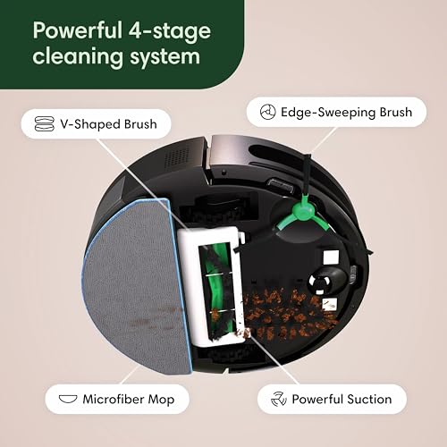 iRobot Roomba Robot Vacuum and Mop Combo (Y0140) - Vacuums & mops, Easy to use, Power-Lifting Suction, Multi-Surface Floors, Smart Navigation
