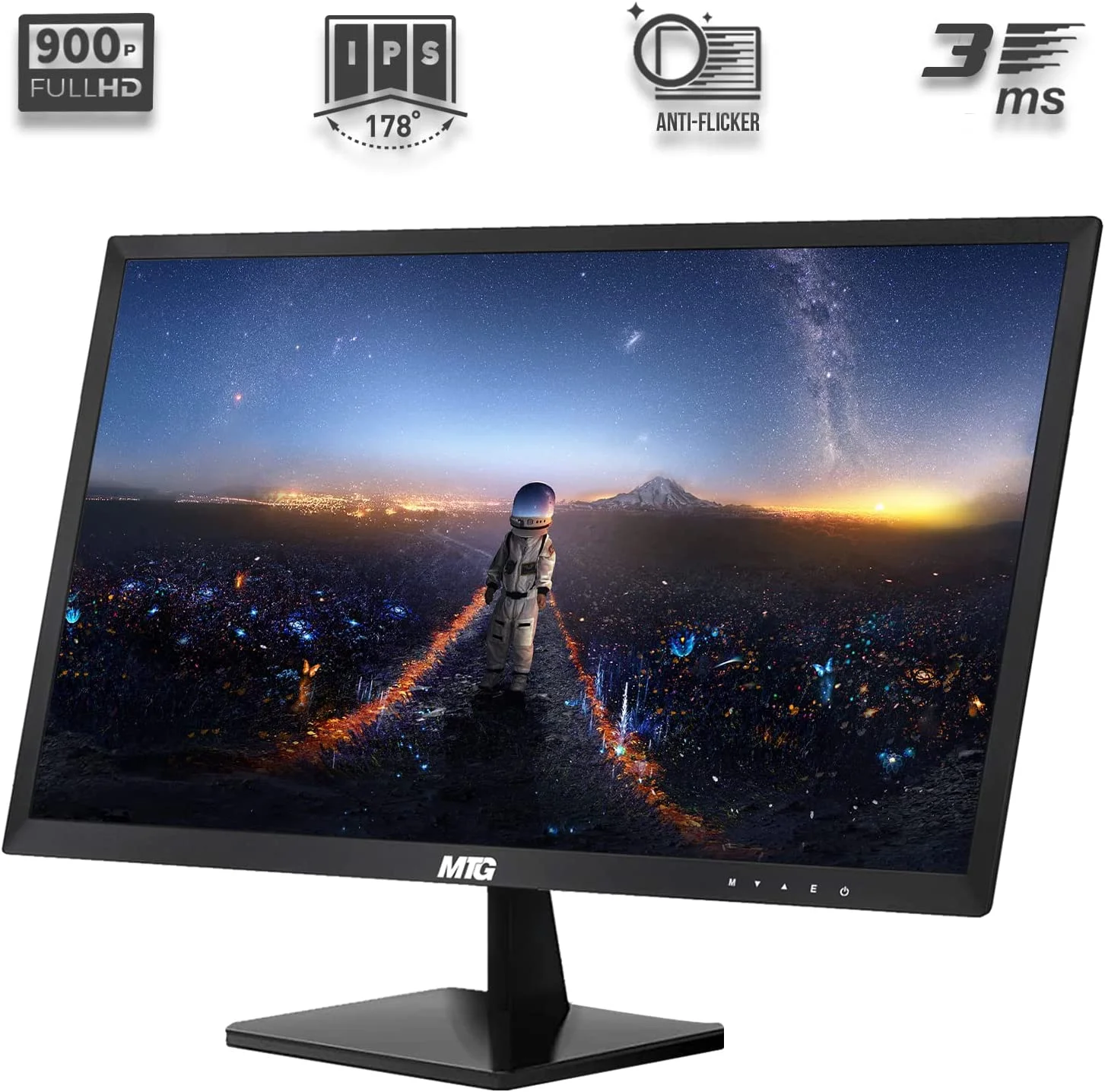 Restored Computer Desktop PC, Intel Core i7, TechMagnet Siwa 8, 16GB RAM, 1TB HDD, 27 Inch 165Hz Gaming Monitor, MTG Wireless Keyboard Mouse, WiFi