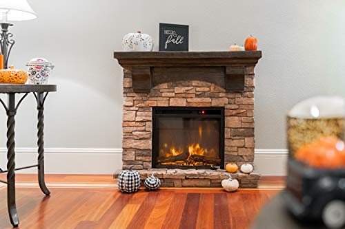 e-Flame Fireplace Mantel and Electric LED Fireplace (EF-TMR)