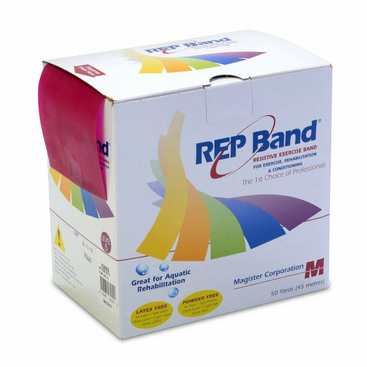 Rep Exercise Band - Latex Free - 50 Yard - Plum