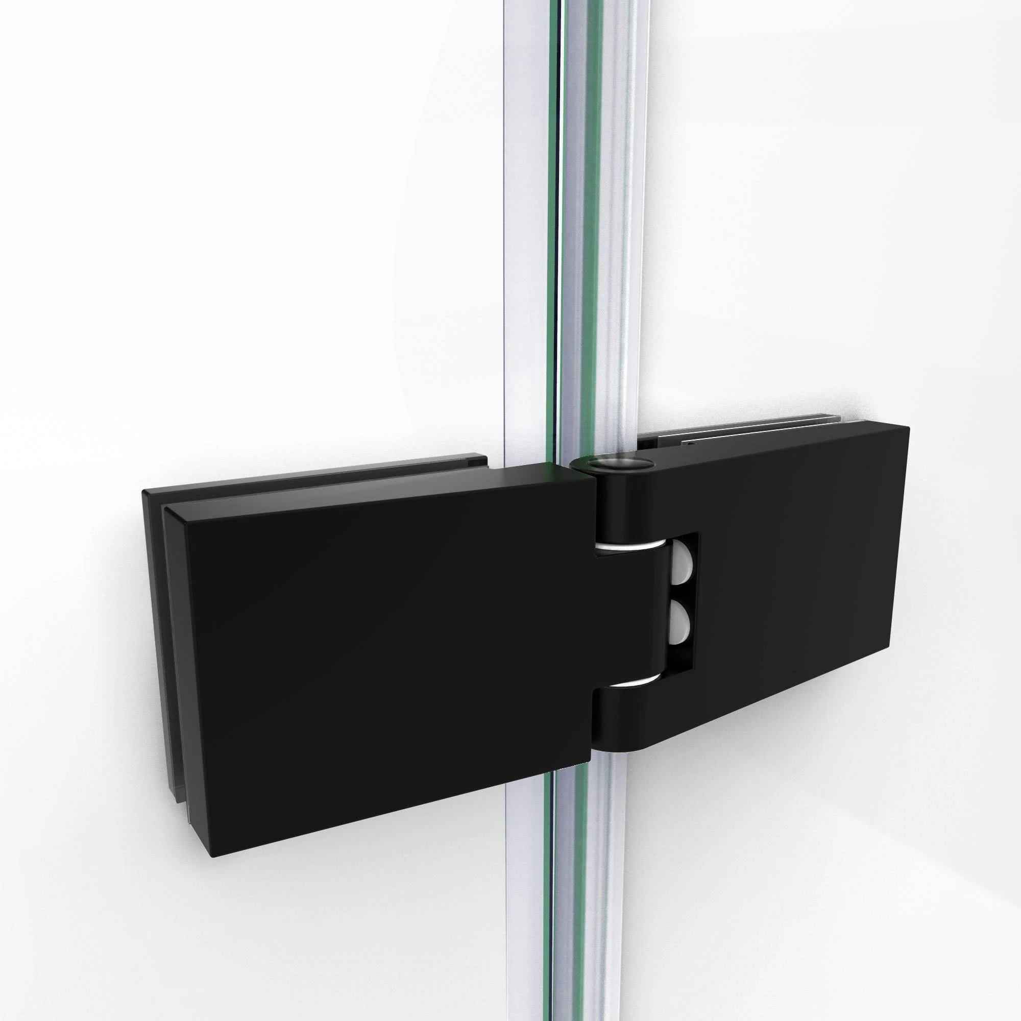 DreamLine SHDR3448580EX09 Aqua Ultra 57-60x22W x 58x22H Frameless Hinged Tub Door with Extender Panel in Satin Black