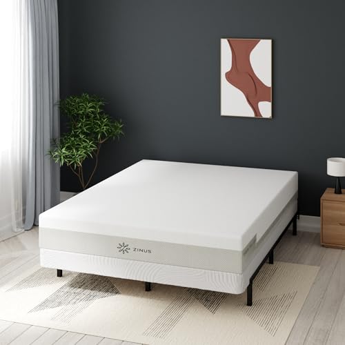 ZINUS Edgar 4 Inch Wood Box Spring, Mattress Foundation, Sturdy Wood Structure, Low Profile, Easy Assembly, King