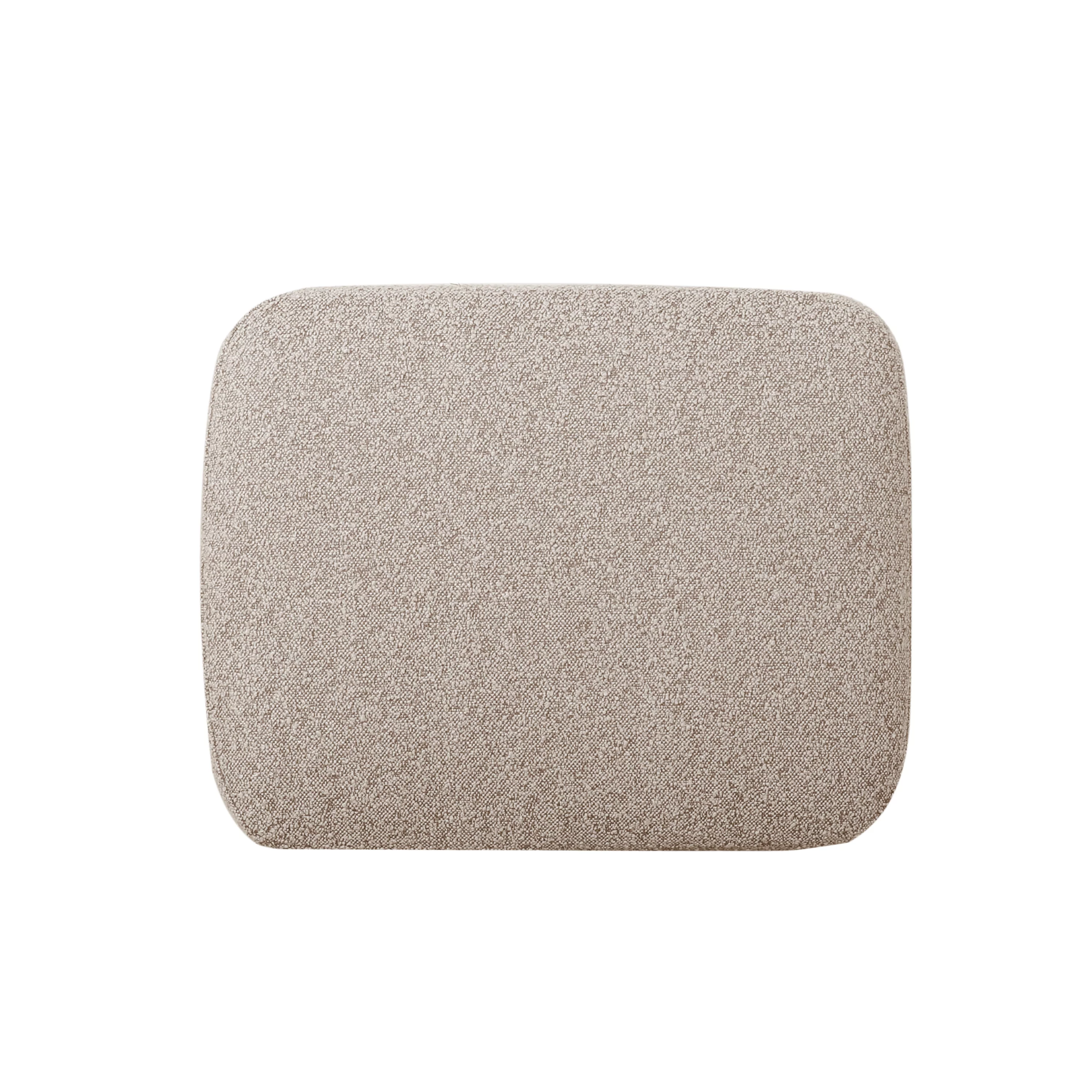 GDF Studio Gerald Contemporary Boucle Upholstered Club Chair and Ottoman Set, Stone and Matte Black