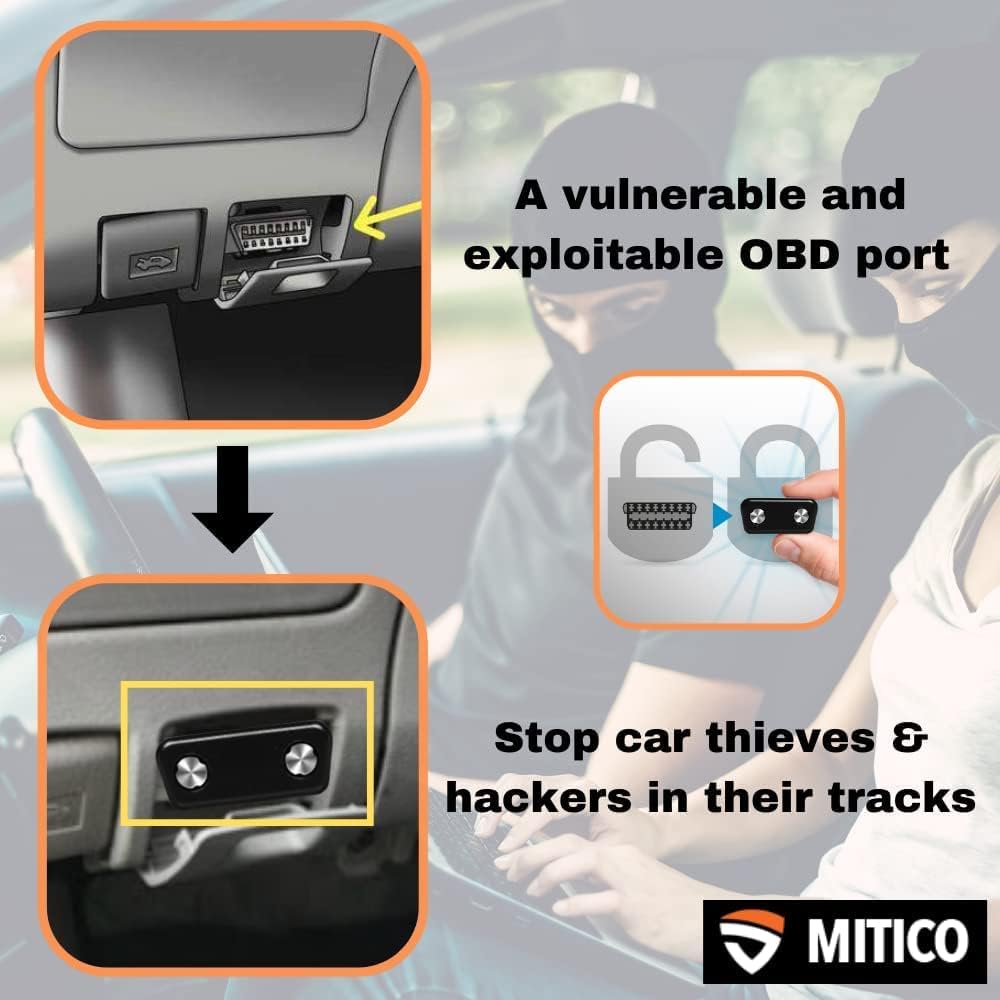 MITI OBD Protector | Metal OBD2 Port Lock Cap | Car Anti-Theft OBD Locking Device | Model R